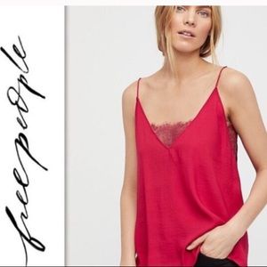 NWOT Free People Deep V Bandeau Cami